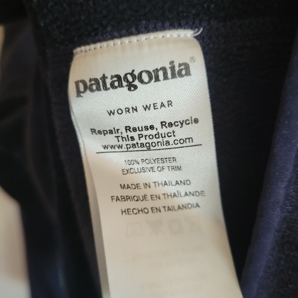 Patagonia Better Sweater Quarter Zip Navy Blue Medium Sweatshirt - Picture 8 of 8